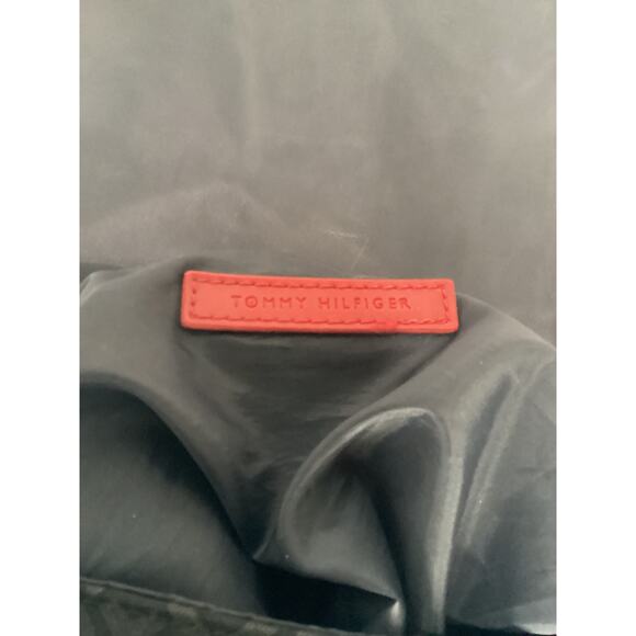 Tommy Hilfiger Monogram Nylon Backpack Black/Gold Vintage For Women - Picture 3 of 3